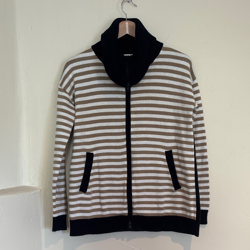 CAbi Mascot Zip Front Cardigan